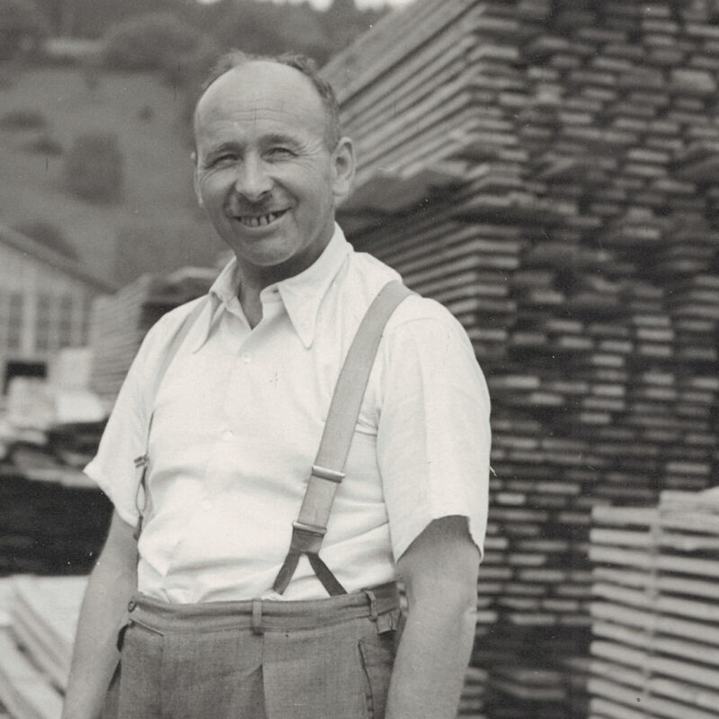 Historische Aufnahme von Albert Frank -Gründer von Frank Holz